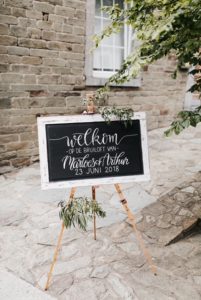 welkomstbord Wedding Eve