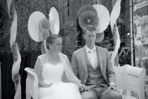 backdrop paper fans Wedding Eve