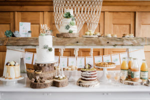 rustieke sweet table bij Olmenhorst Wedding Eve