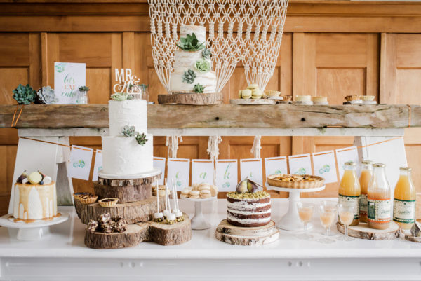 rustieke sweet table bij Olmenhorst Wedding Eve